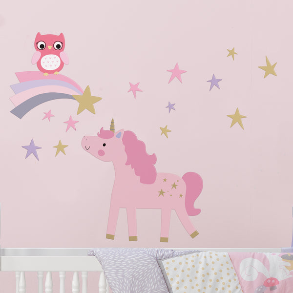 Rainbow Unicorn Wall Decals by Bedtime Originals