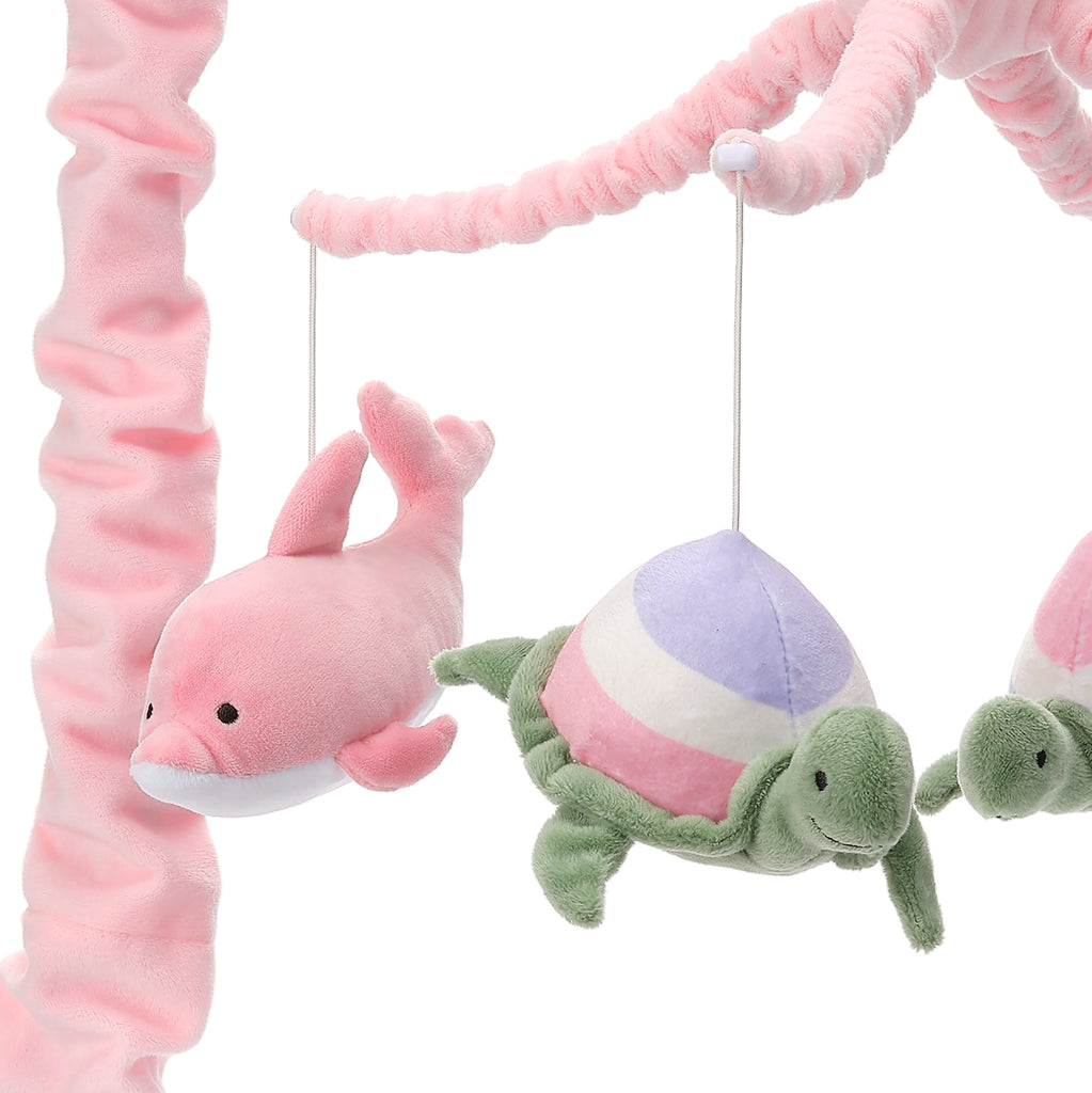 Sea Dreams Dolphin/Turtle Musical Baby Crib Mobile Soother Toy – Lambs & Ivy