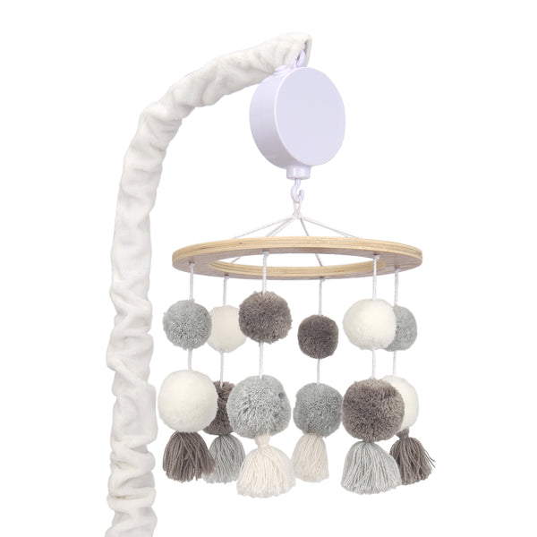 Signature Pom Pom Musical Baby Crib Mobile by Lambs & Ivy