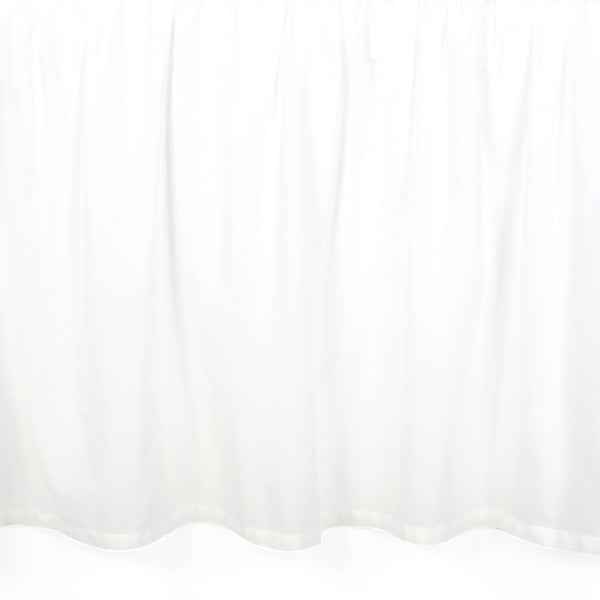 Signature White Voile Ruffled Crib Skirt by Lambs & Ivy
