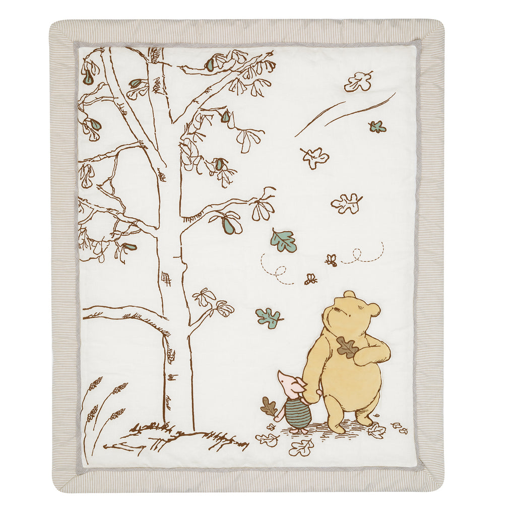 Disney Pooh and Piglet Cuddly Cotton Fabric