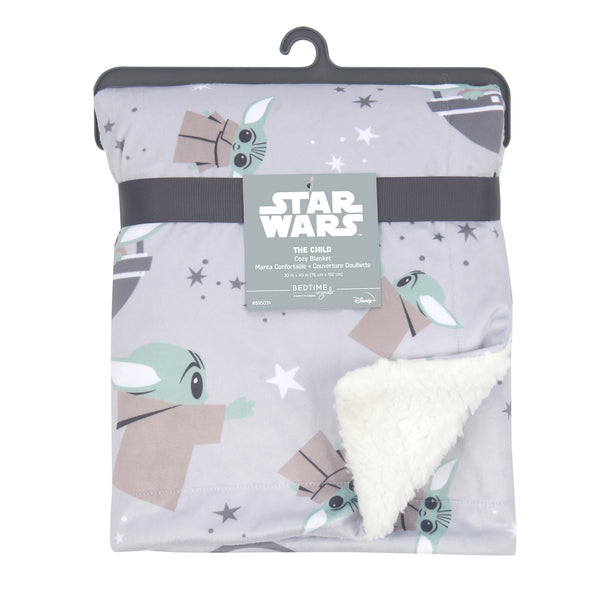 Star Wars Cozy Friends Grogu Fleece Baby Blanket by Lambs & Ivy