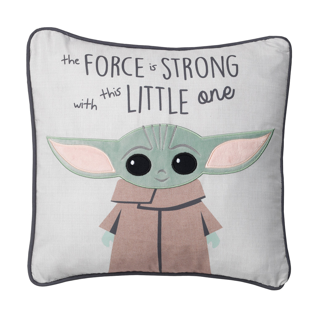 Lambs & Ivy Star Wars The Child/Baby Yoda Decorative Nursery Throw Pillow