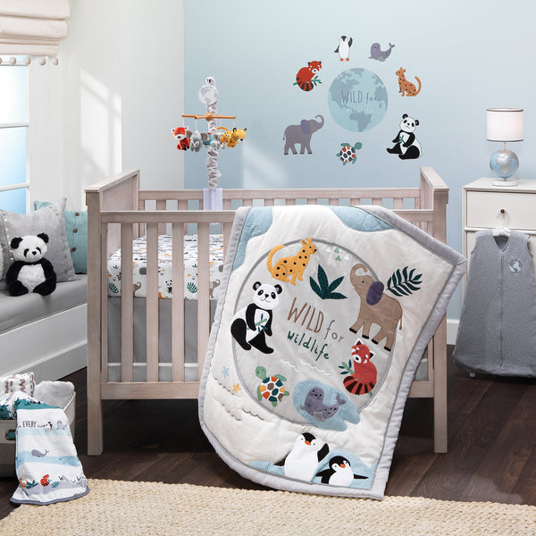 Wild Life Musical Baby Crib Mobile by Lambs & Ivy